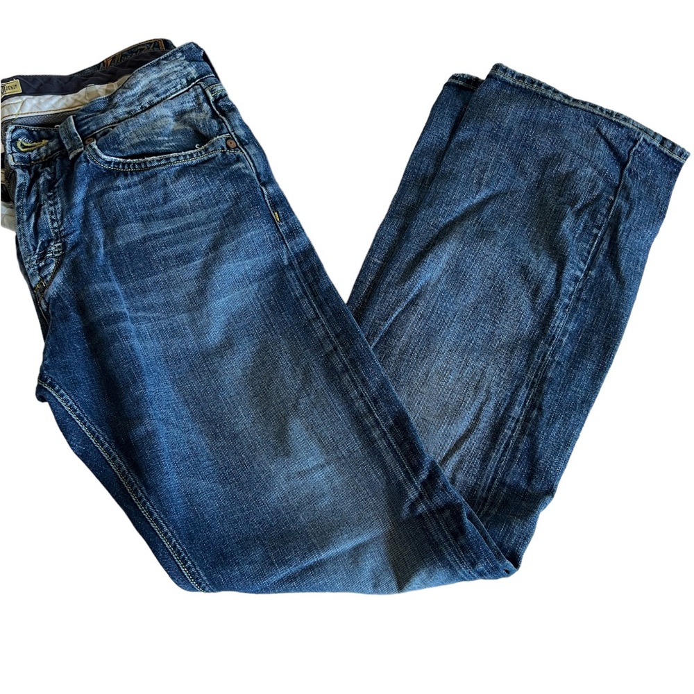 Meltin Pot Men's Faded Blue Straight Jeans